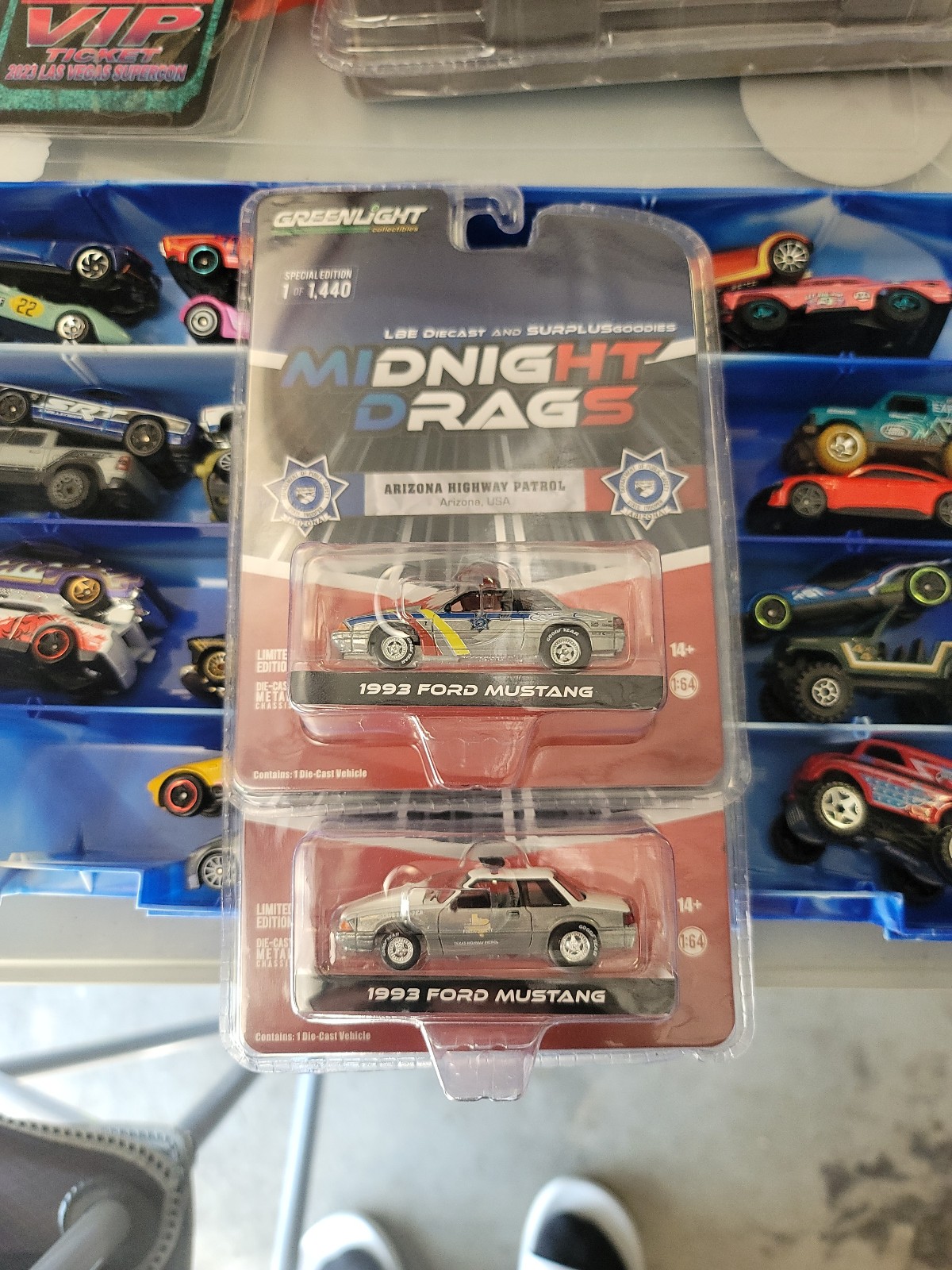 Greenlight Raw Chase Mustang Foxbody Pair