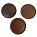 Stone + Lain Set-3 Stoneware Dinner Plates 10 1/4 Speckled Matte Brown *HEAVY*