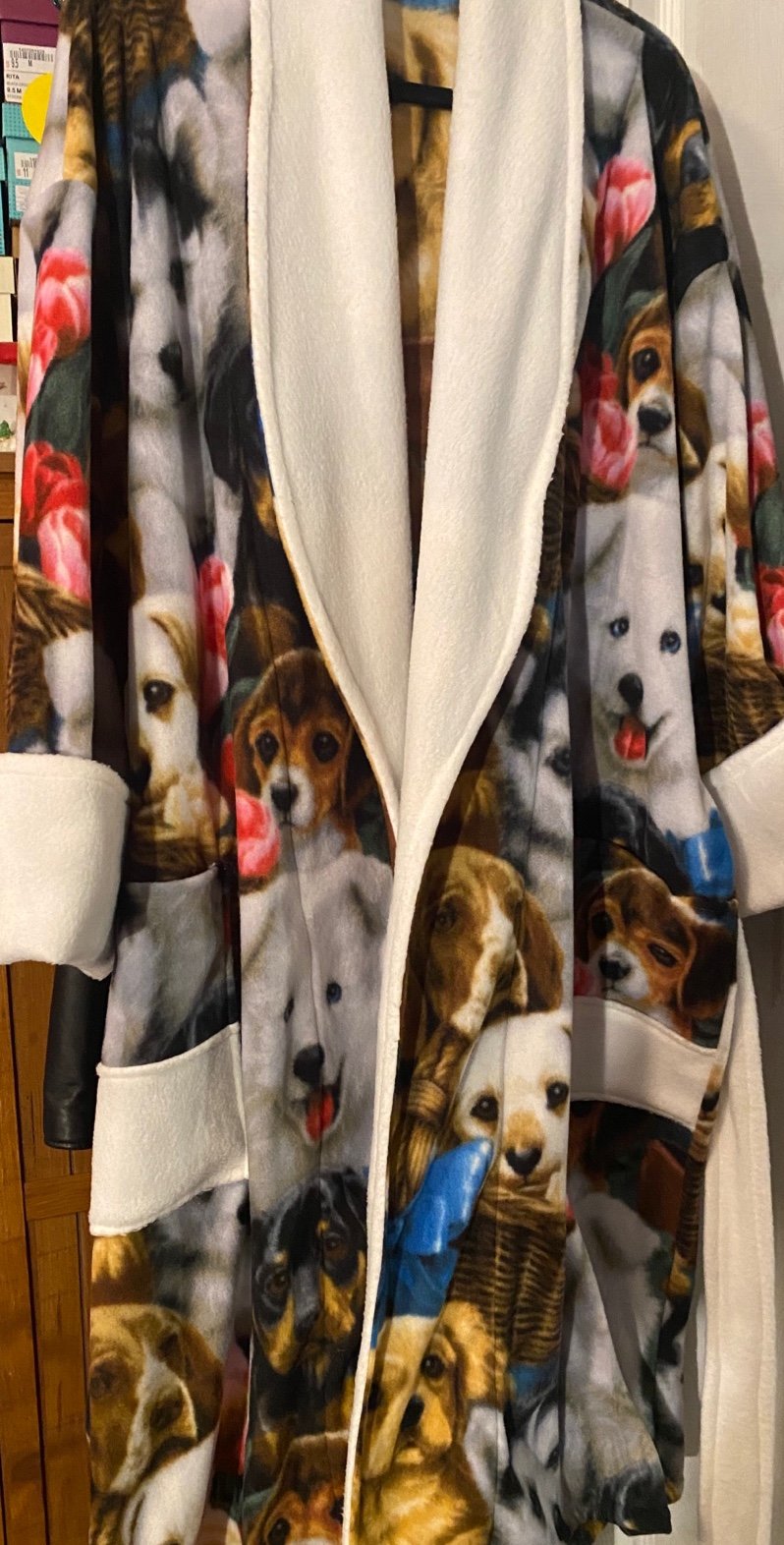 Adult fleece Dog Robe