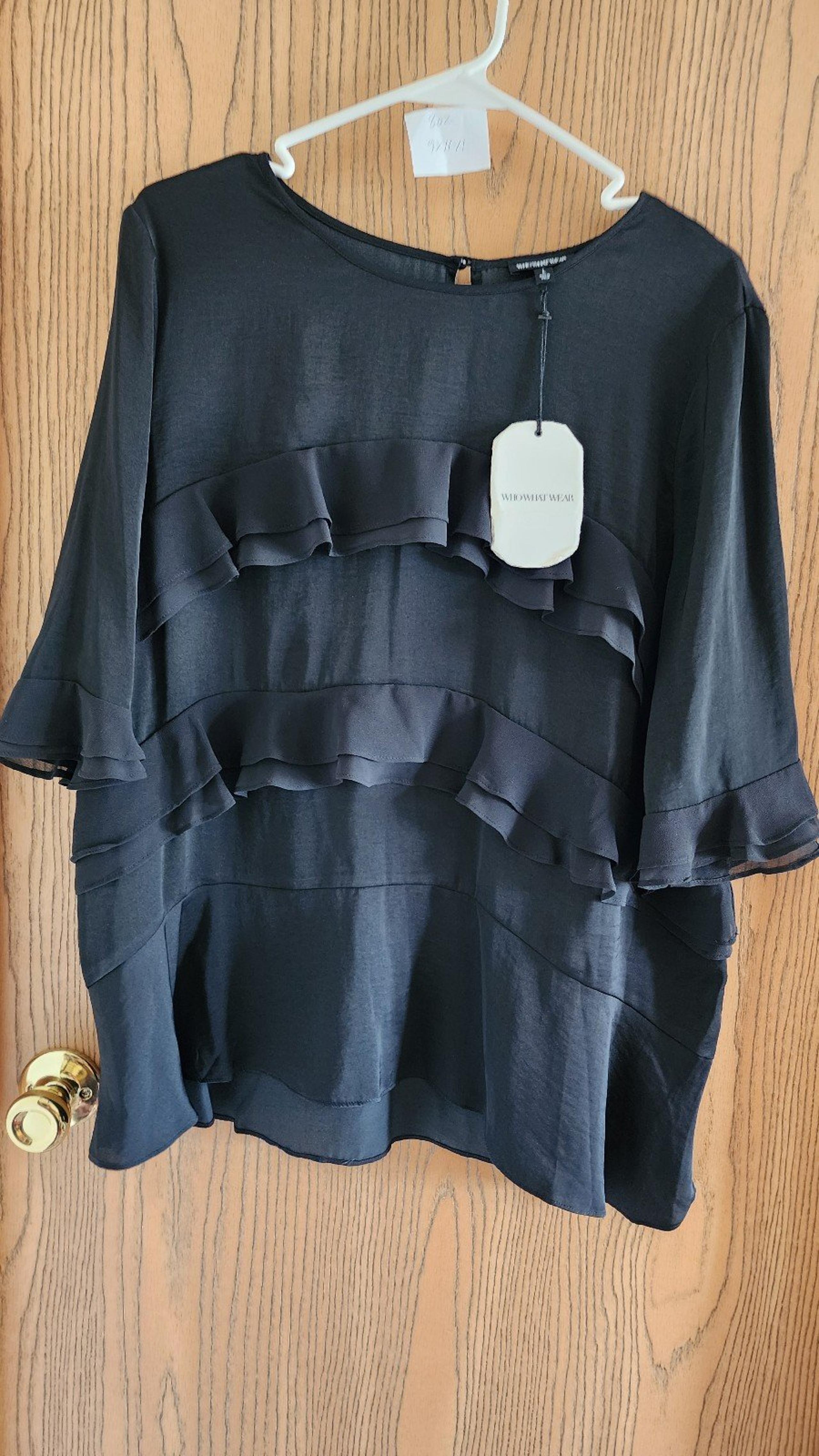Who What Wear women's loose blousy top. Sz Large