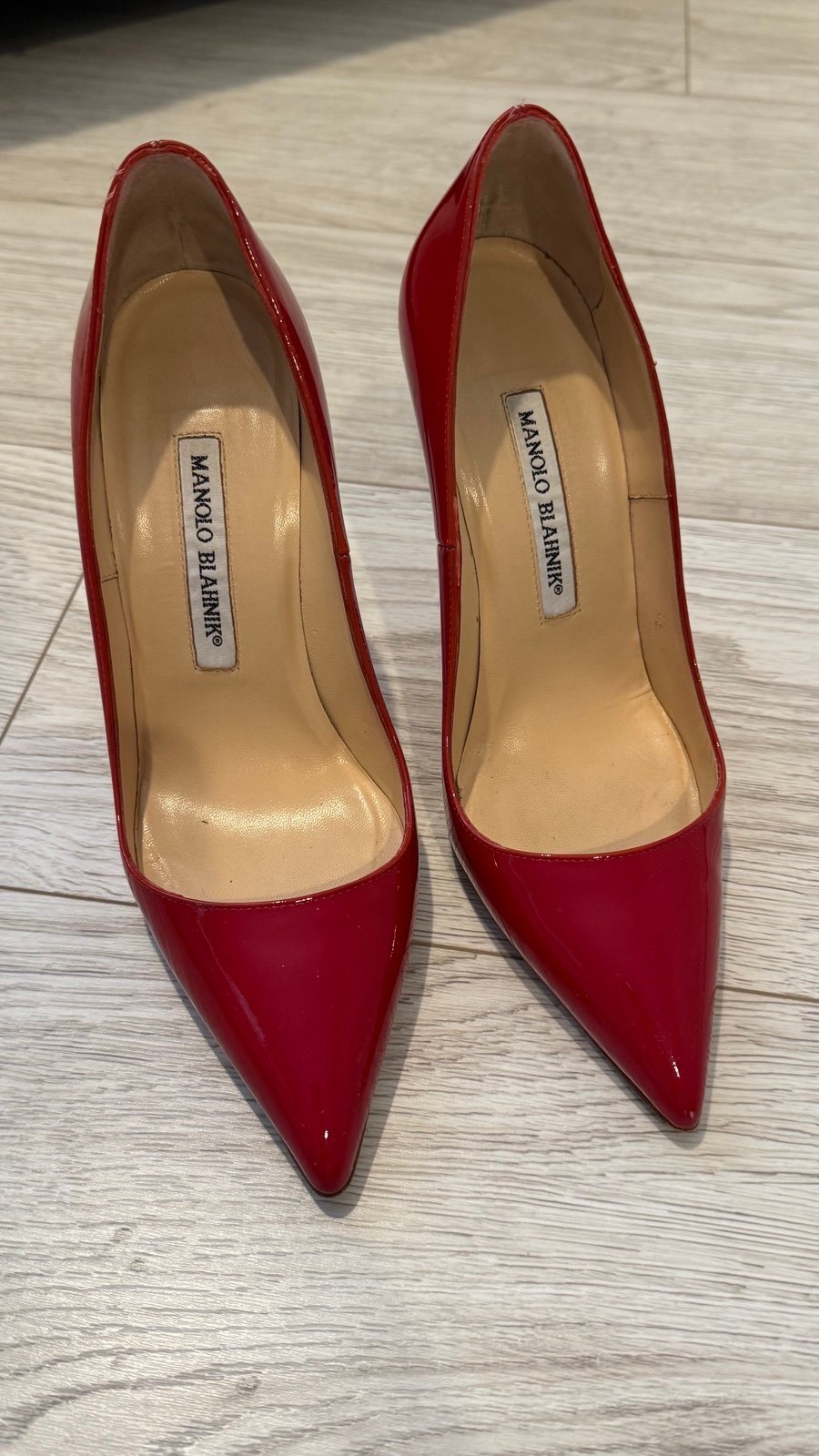 Manolo Blahnik red heels