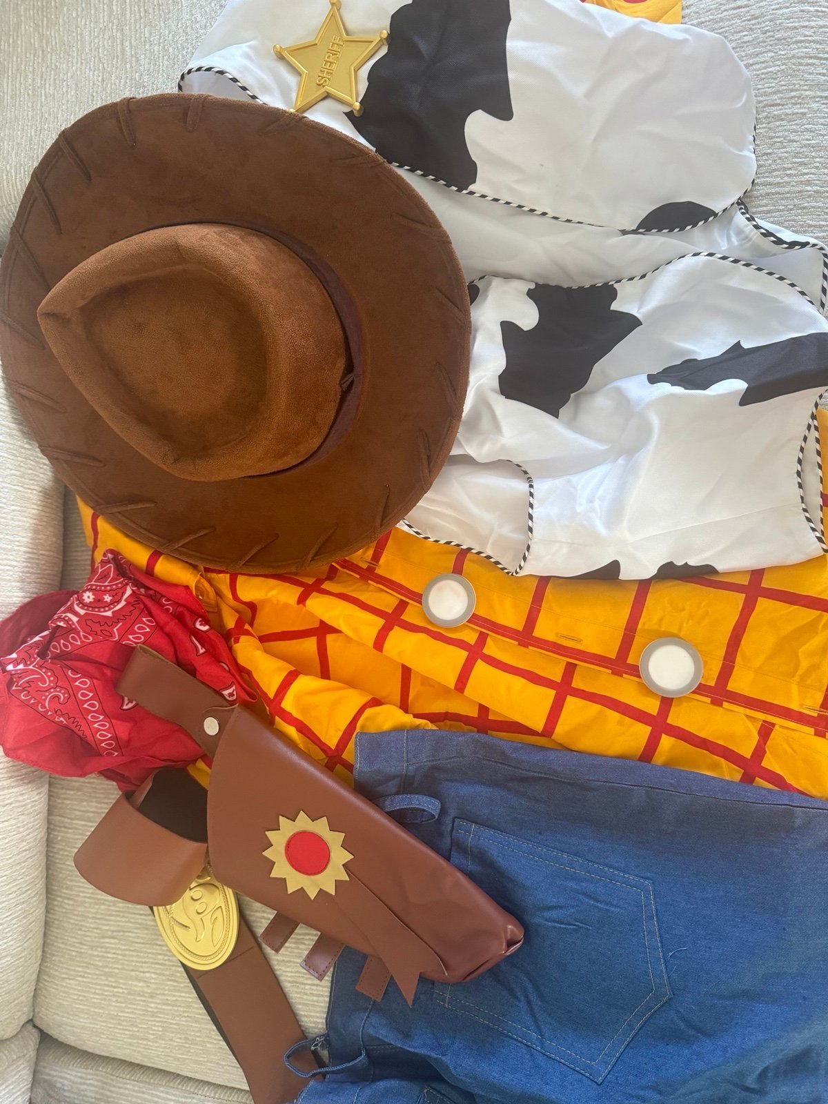 Toy Story mens woody halloween cosplay costume