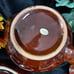 Vintage brown drip glaze pottery lot
