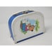 Vintage Little Toy Suitcase/Lunchbox Bear Playing A Flute Signed By Artist