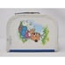Vintage Little Toy Suitcase/Lunchbox Bear Playing A Flute Signed By Artist