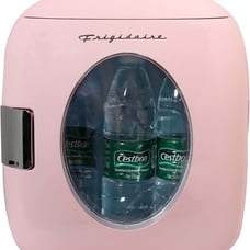 Retro Portable Mini Fridge, 9 Liters Pink