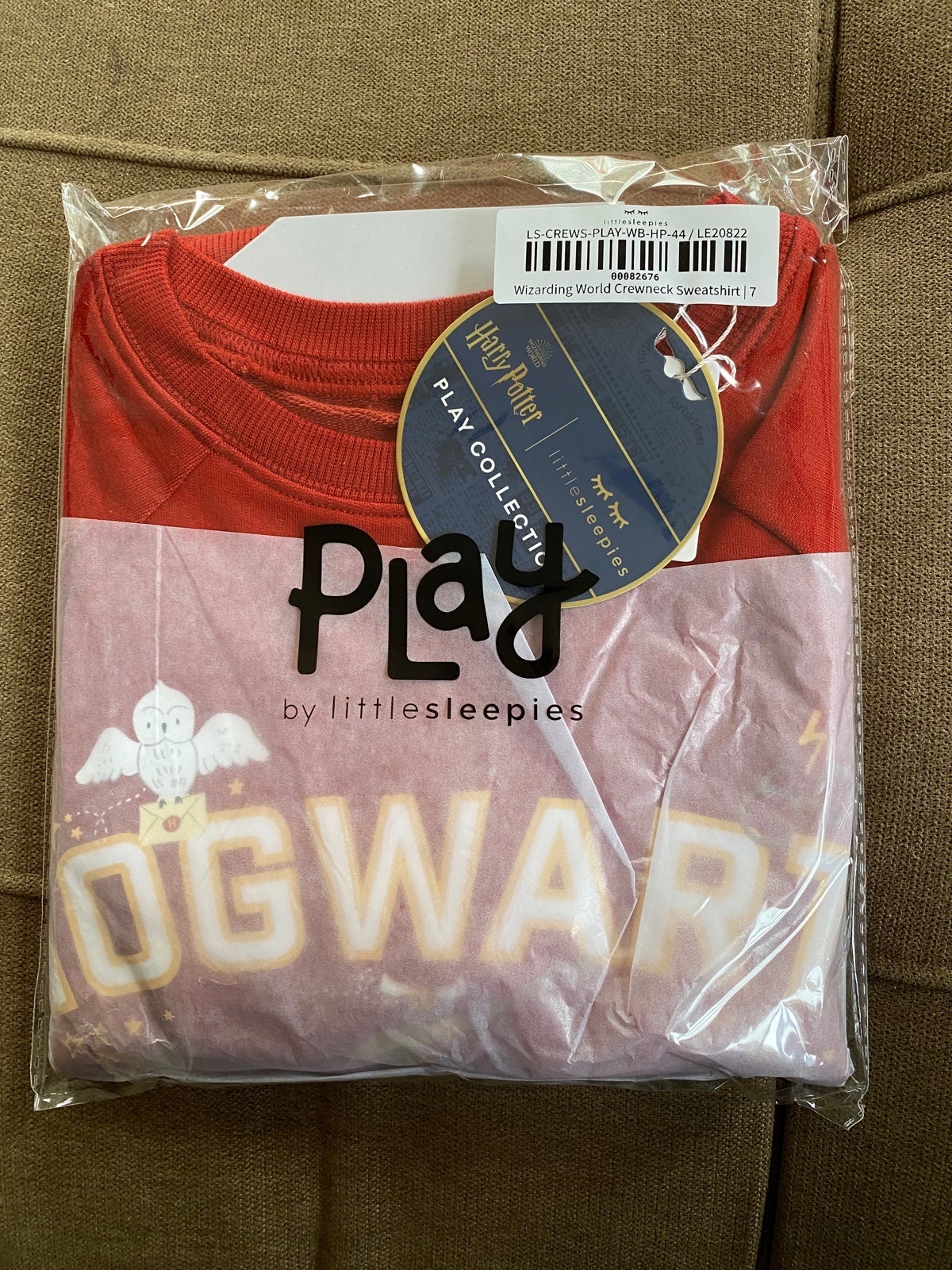Little sleepies hogwarts crew neck