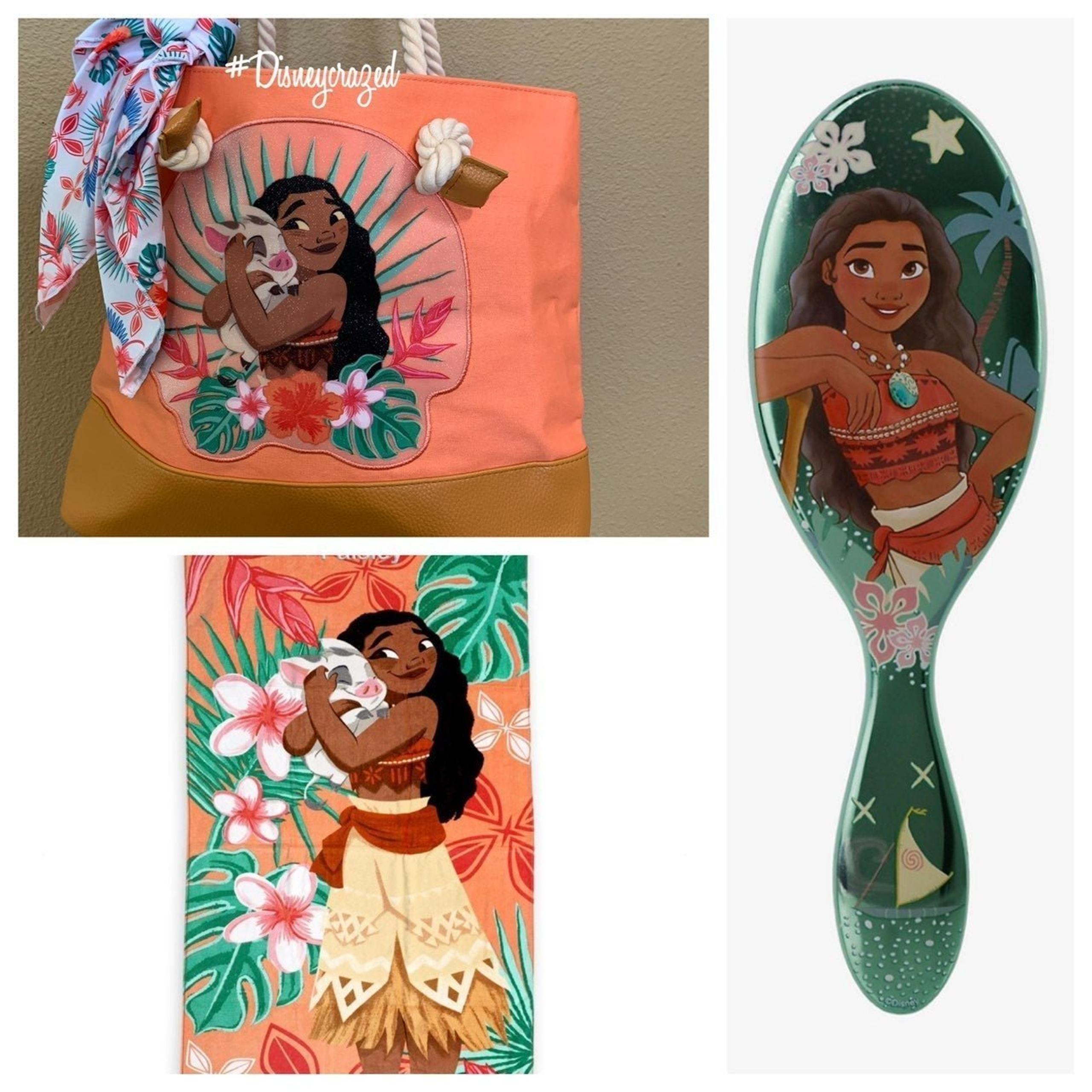 Disney Moana Swim Bag, Towel & Wet Detangler Brush