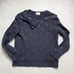 Kate Spade Black Glitter Polka Dot and Bow Sweatshirt szXS