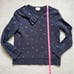 Kate Spade Black Glitter Polka Dot and Bow Sweatshirt szXS