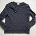 Kate Spade Black Glitter Polka Dot and Bow Sweatshirt szXS