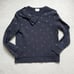 Kate Spade Black Glitter Polka Dot and Bow Sweatshirt szXS