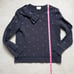 Kate Spade Black Glitter Polka Dot and Bow Sweatshirt szXS