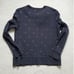 Kate Spade Black Glitter Polka Dot and Bow Sweatshirt szXS