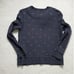 Kate Spade Black Glitter Polka Dot and Bow Sweatshirt szXS