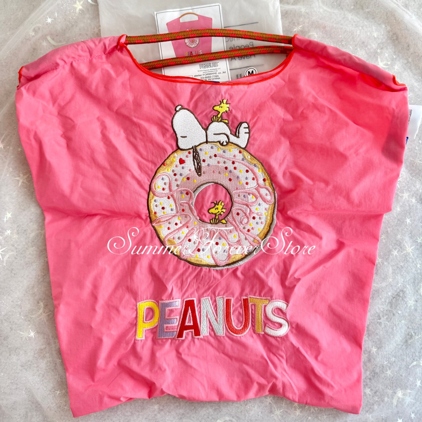 Peanuts x Ball & Chain Embroidery Tote Bag