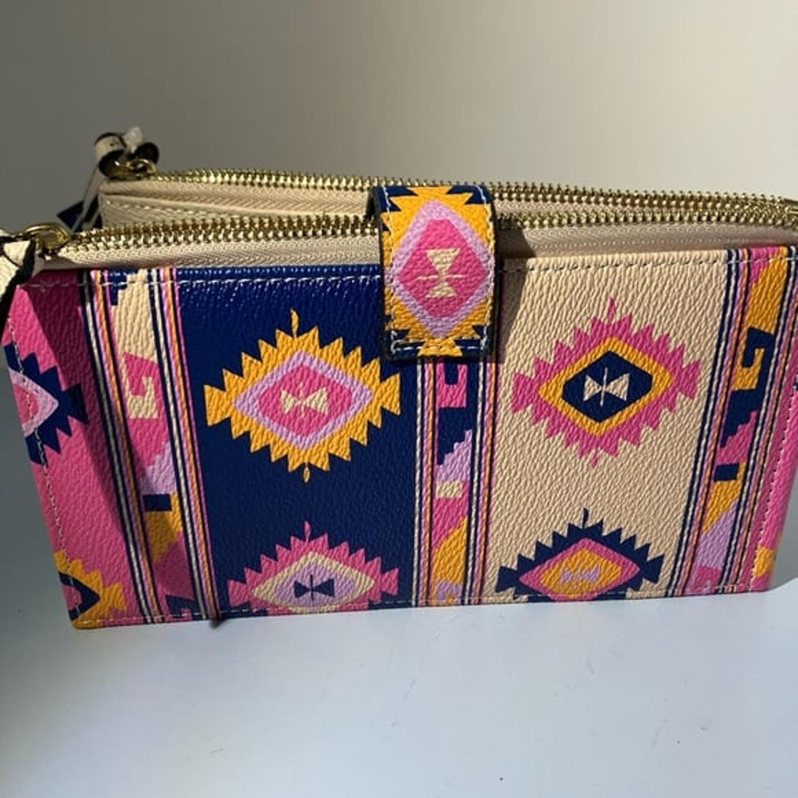 Simply Southern Pink and Navy Women's Wallet NWT 7x4