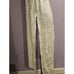 Vest vintage womens 90s Satin Brocade white Maxi duster tail Mandarin collar