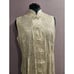 Vest vintage womens 90s Satin Brocade white Maxi duster tail Mandarin collar