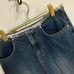 Vintage Bubblegum Womens Blue Denim Jean Side Slit Long Pencil Skirt Size 1/2