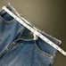 Vintage Bubblegum Womens Blue Denim Jean Side Slit Long Pencil Skirt Size 1/2