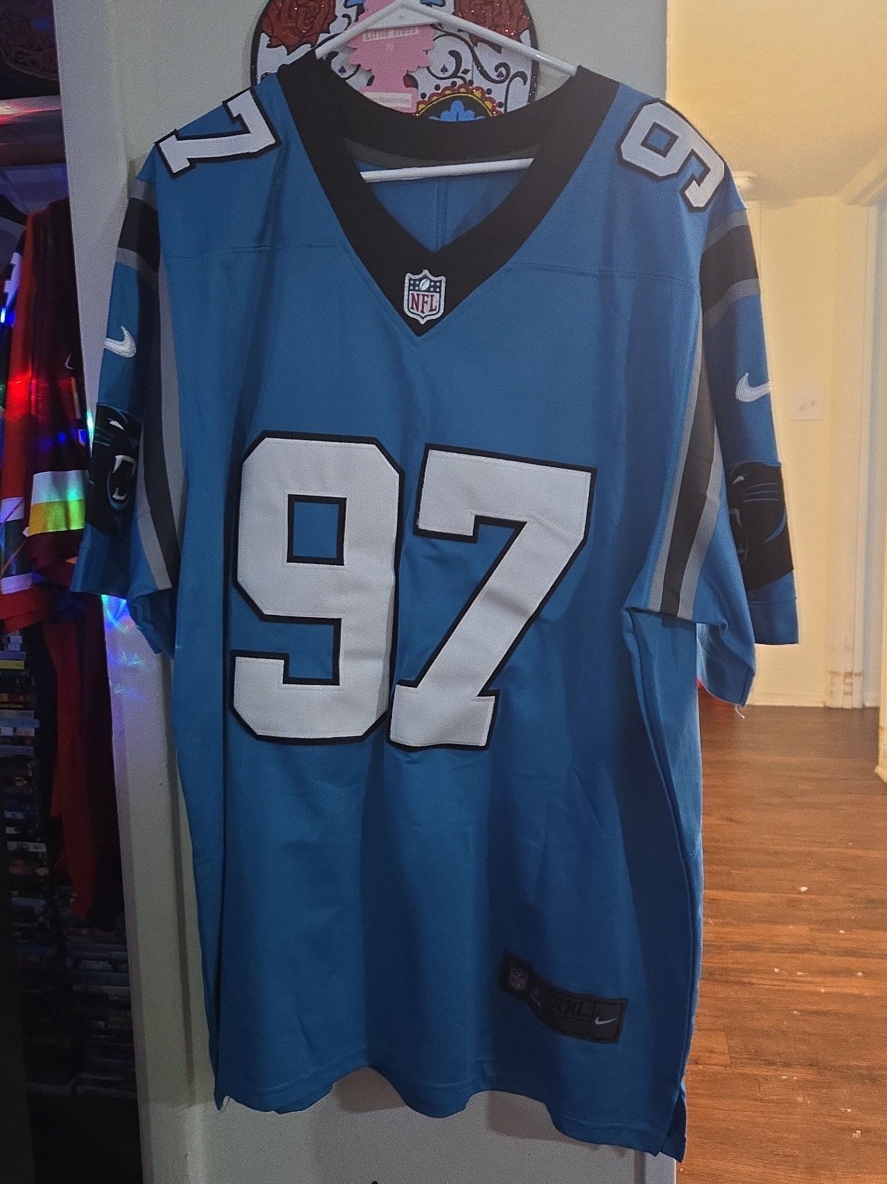 NFL Gross.Matos Carolina Panthers #97 NIKE Jersey Like New No packaging or tags