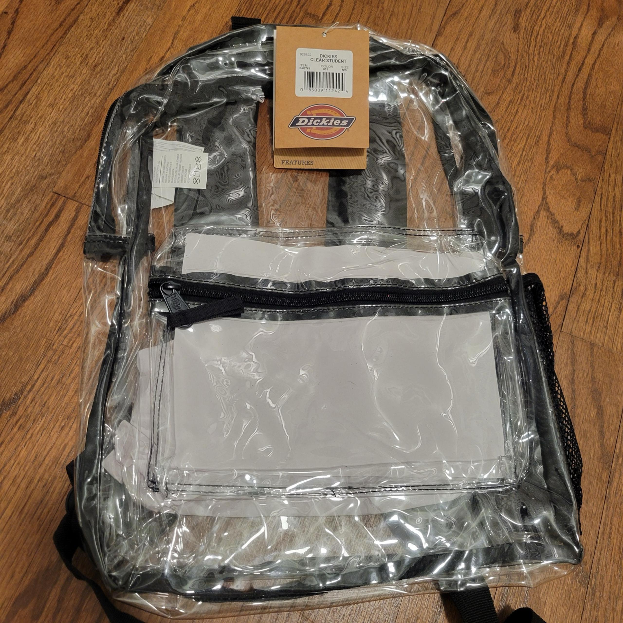 Dickies clear backpack