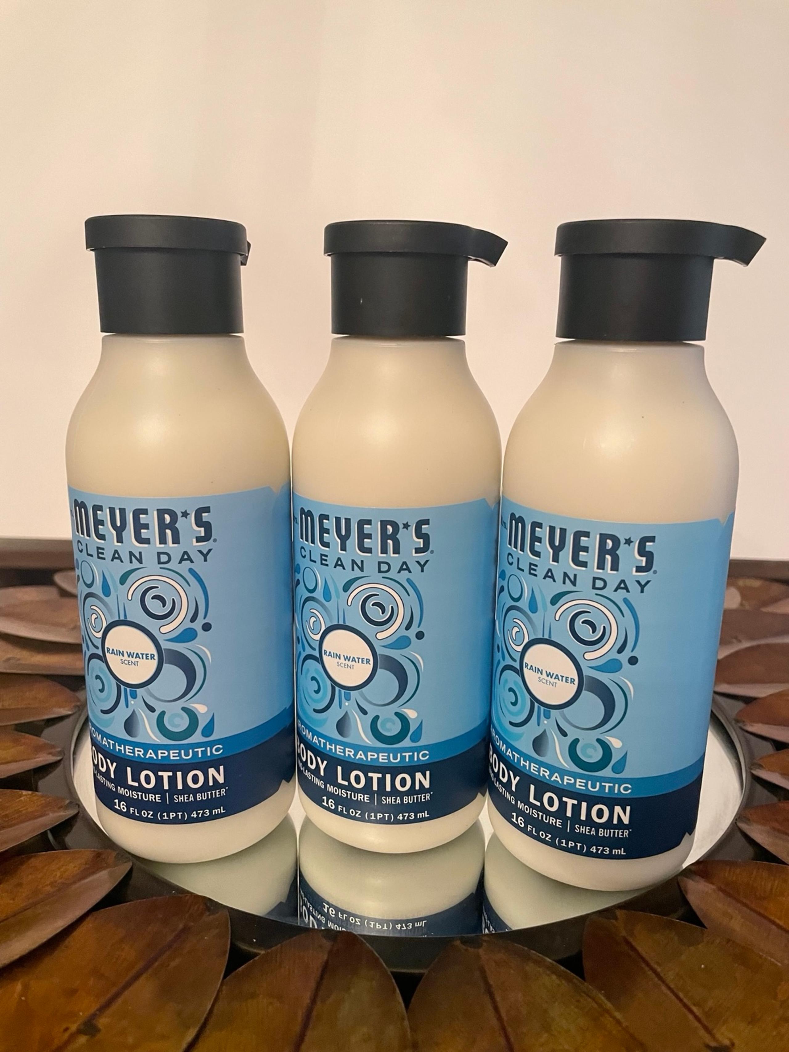 Rain Water scented Mrs Meyer’s body lotion pack