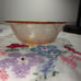 2 VINTAGE PINK DEPRESSION GLASS SALAD BOWL WITH RAISED GRAPES AROUND THE RIM