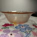 2 VINTAGE PINK DEPRESSION GLASS SALAD BOWL WITH RAISED GRAPES AROUND THE RIM
