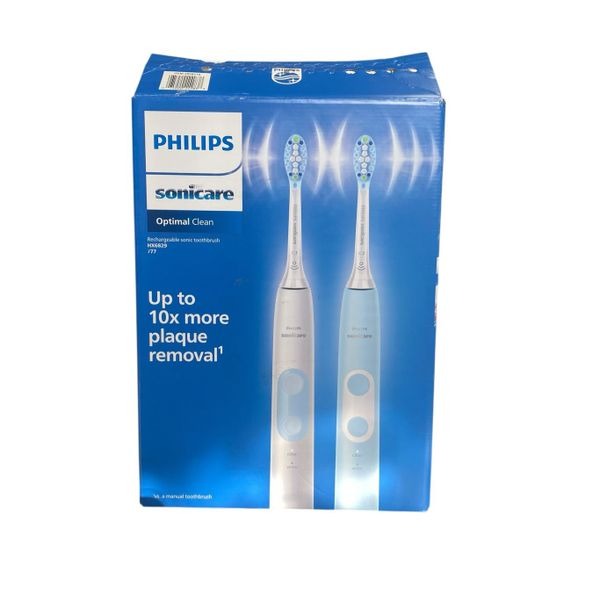 Philips Sonicare Optimal Clean Rechargeable Electric Toothbrush 2PK Open Box