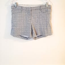 Laundry By Shelli Segal Black White Geometric Shorts Womens Size 6