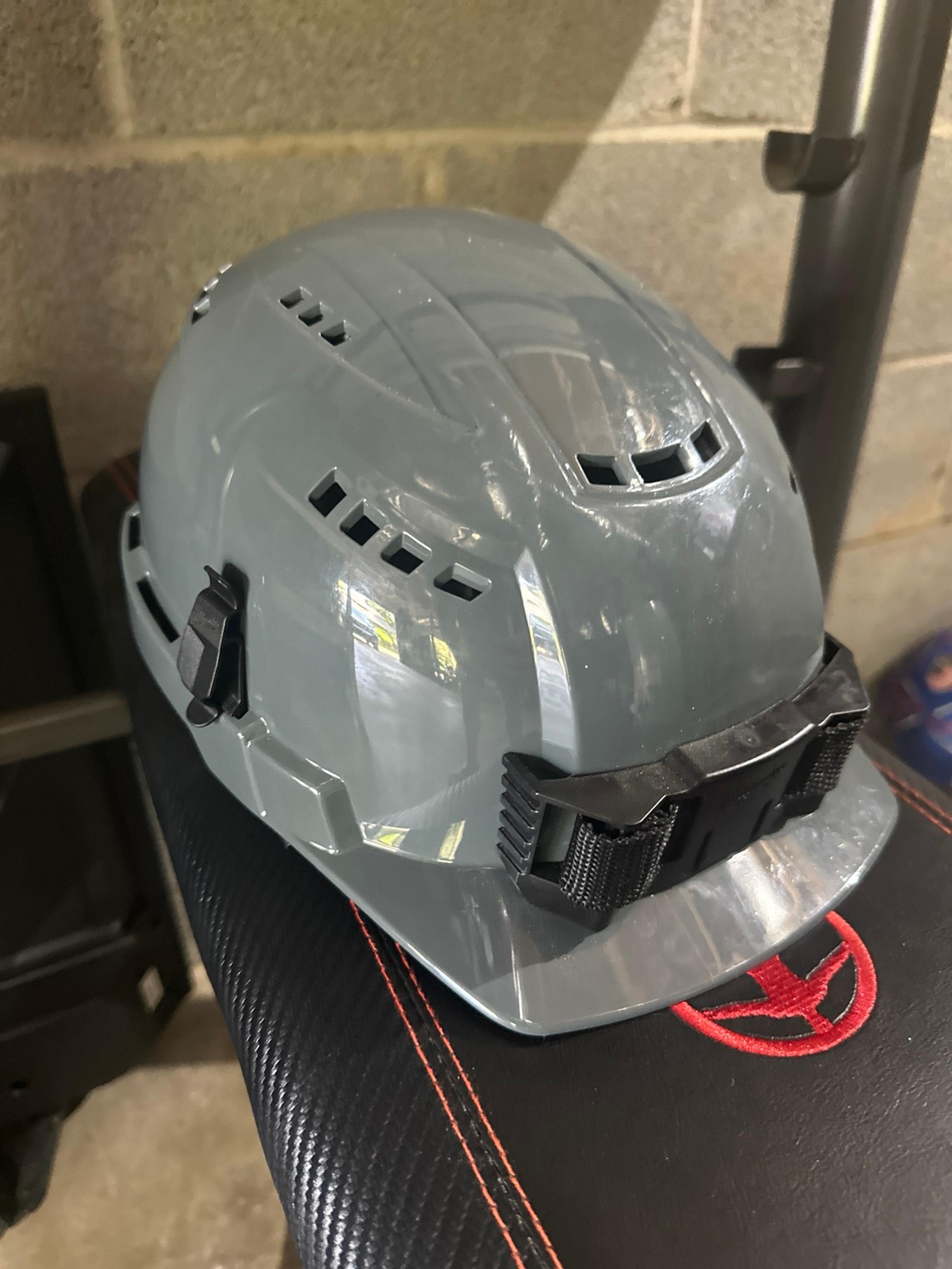 Milwaukee BOLT Grey Front Brim Vented Safety Helmet (USA) - Type 2, Class C