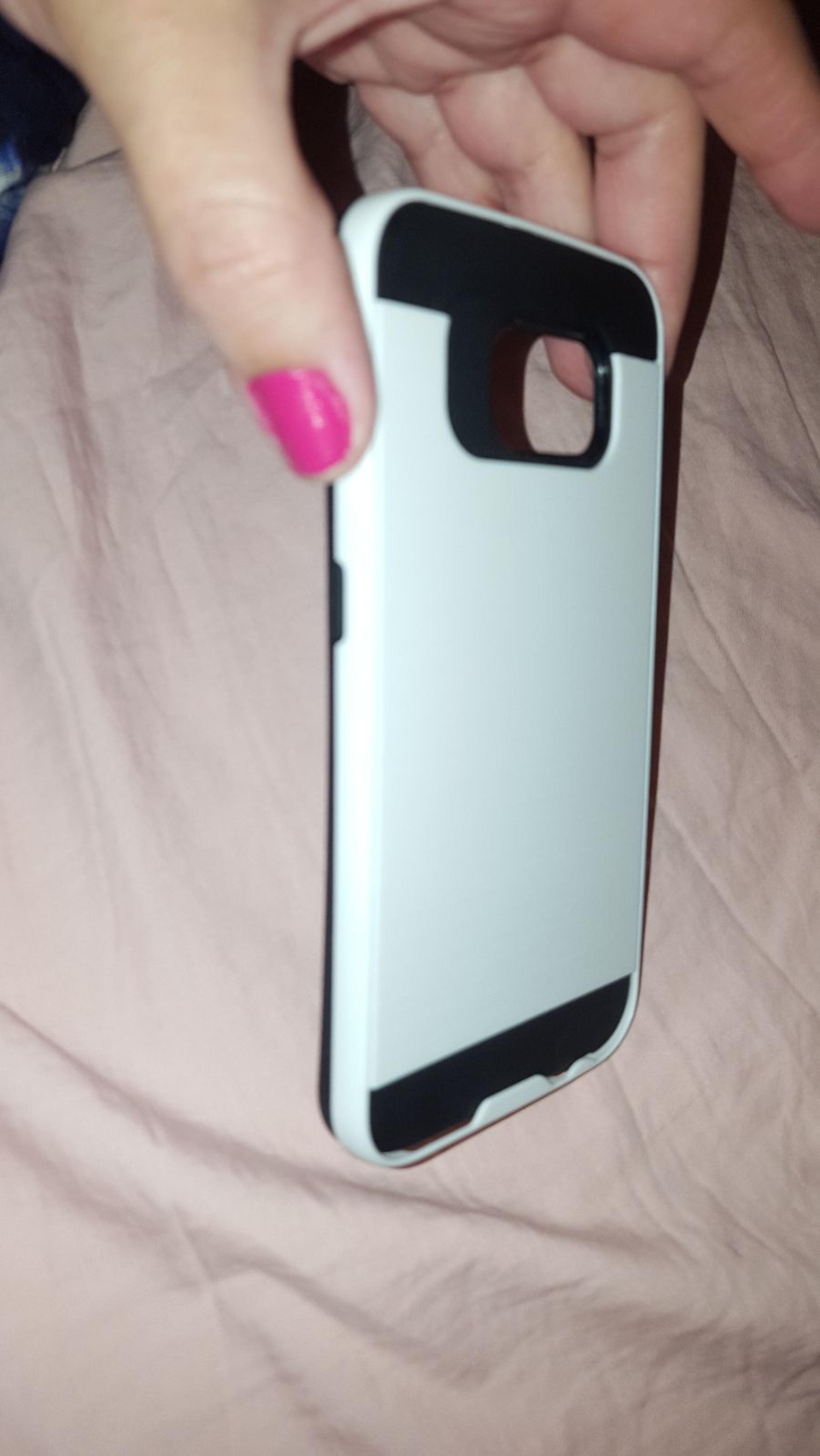 samsung galaxy s6 CASE COVER, white/blk