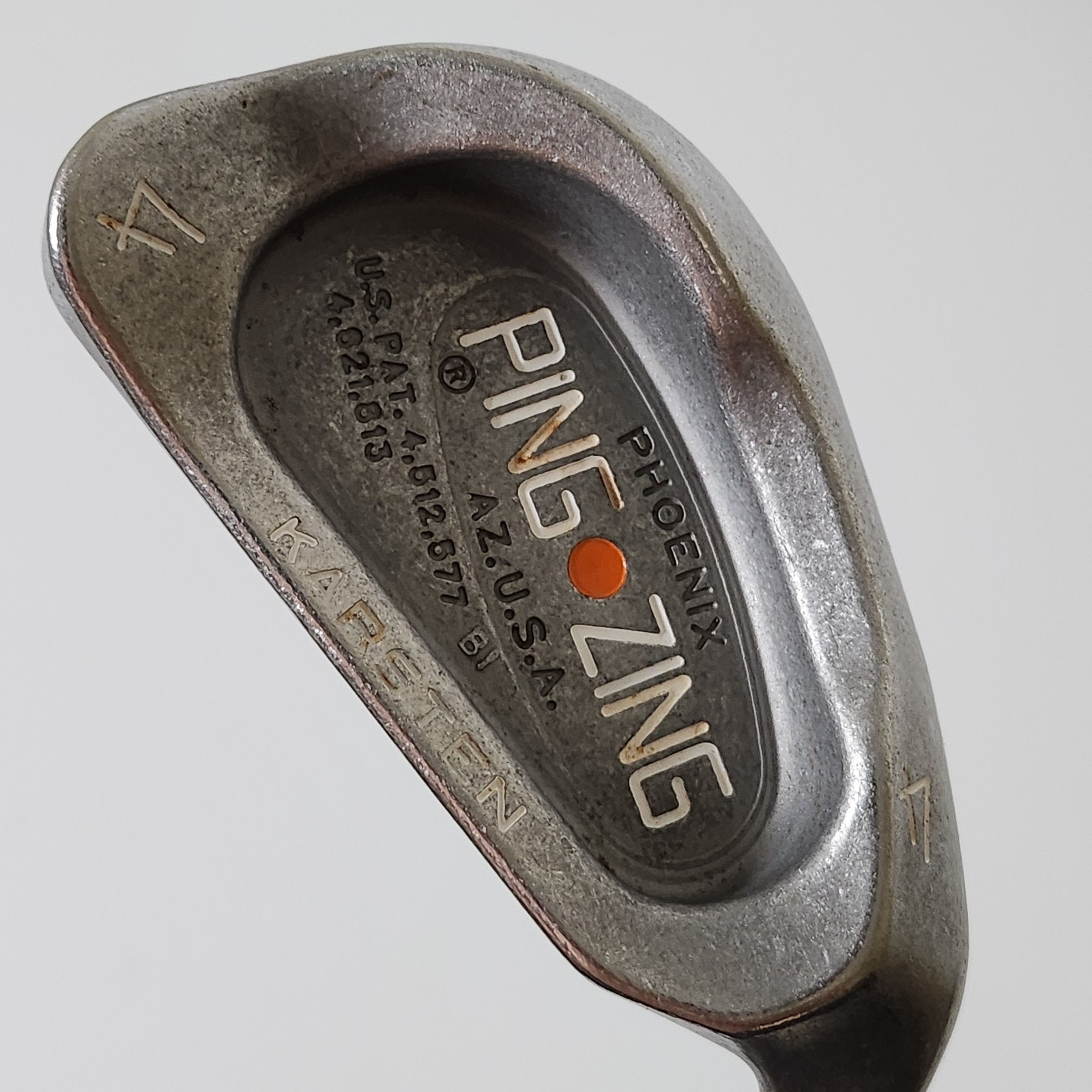 Ping Zing Single 4-Iron Orange Dot JZ Steel Shaft Stiff-Flex