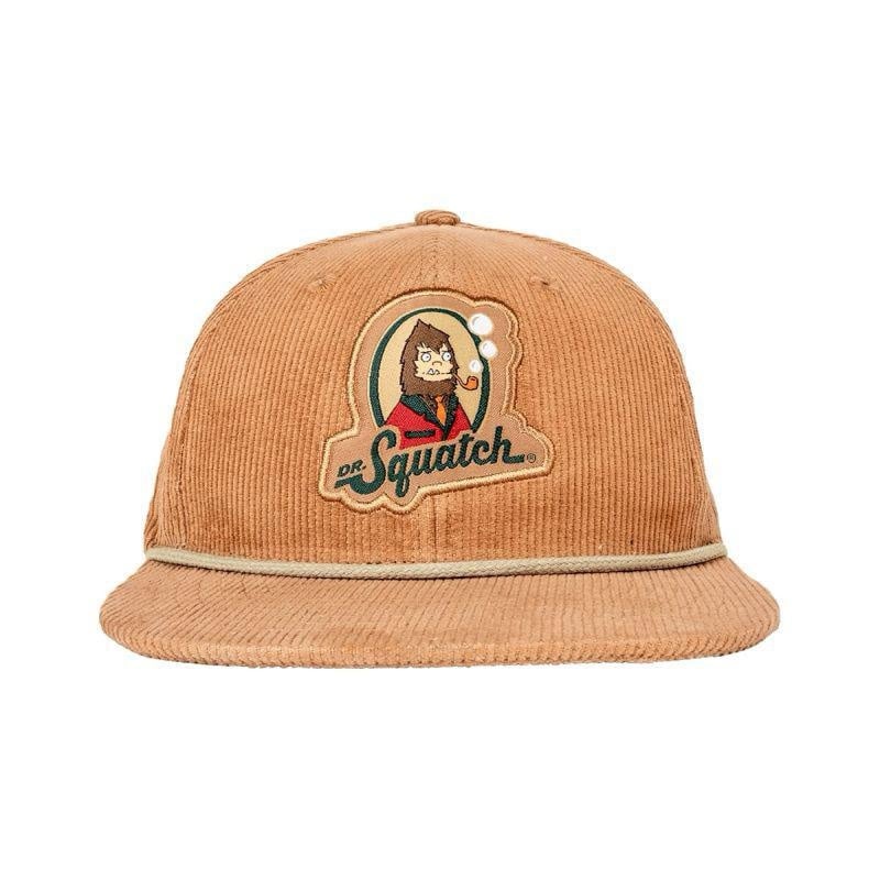 Dr Squatch Brown Snap Back Corduroy Hat