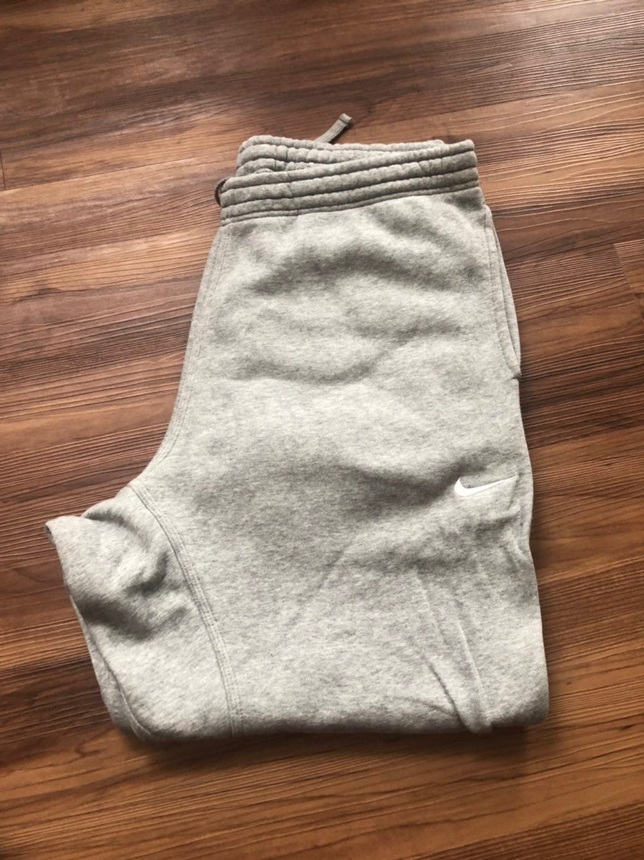 Mens Nike Club Fleece Gray Sweatpants