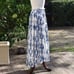 New Ulla Johnson Blue Silk Chiffon Batik Print Midi Skirt