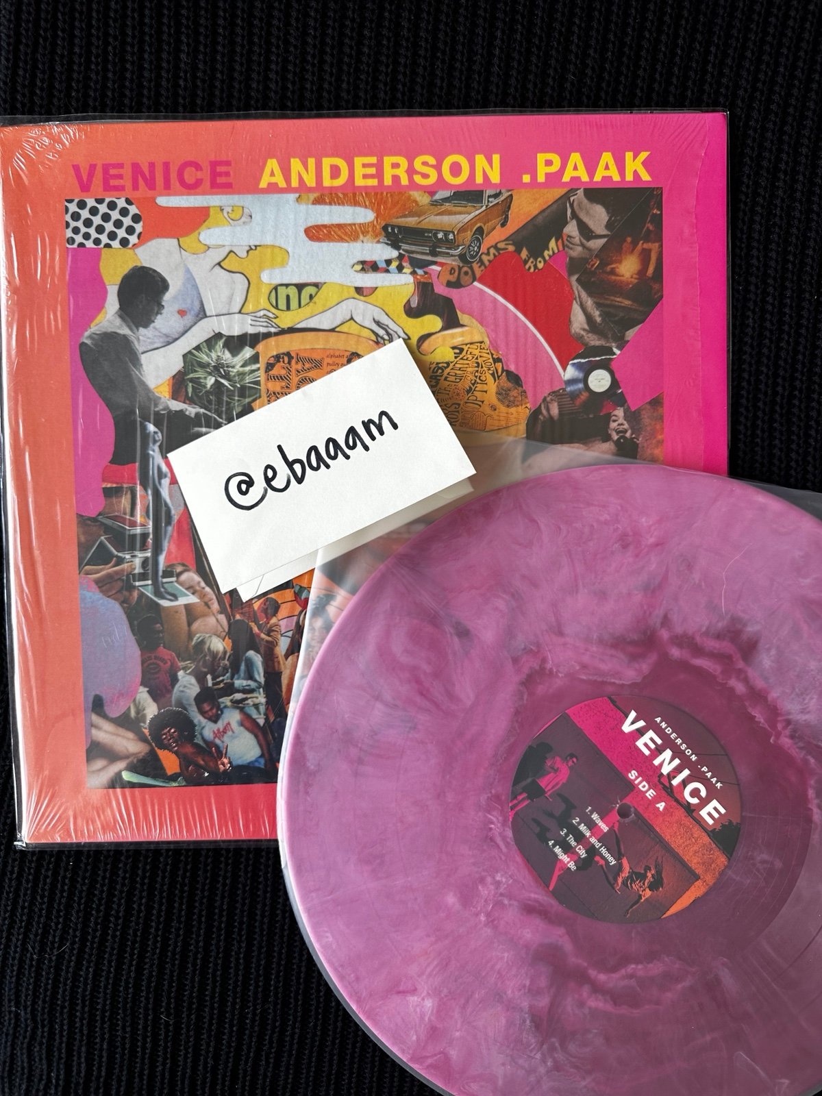 Anderson Paak limited edition marbled pink venice vinyl