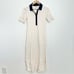 AYR The Scout Dress in Seashell Collared NEW Cream Navy Preppy size XS
