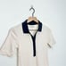 AYR The Scout Dress in Seashell Collared NEW Cream Navy Preppy size XS