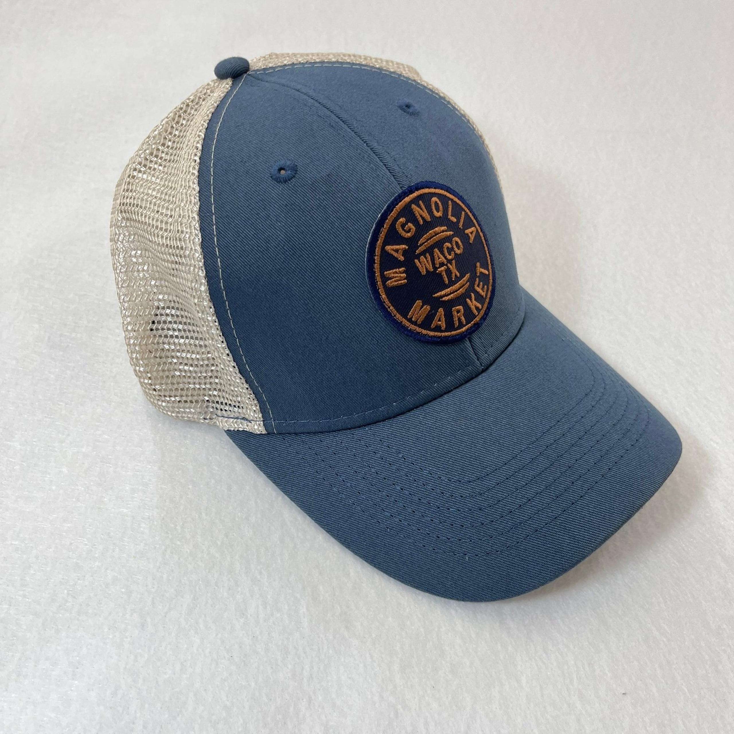 MAGNOLIA MARKET Waco Texas Trucker Hat Blue Silos Magnolia Farms Baseball Cap