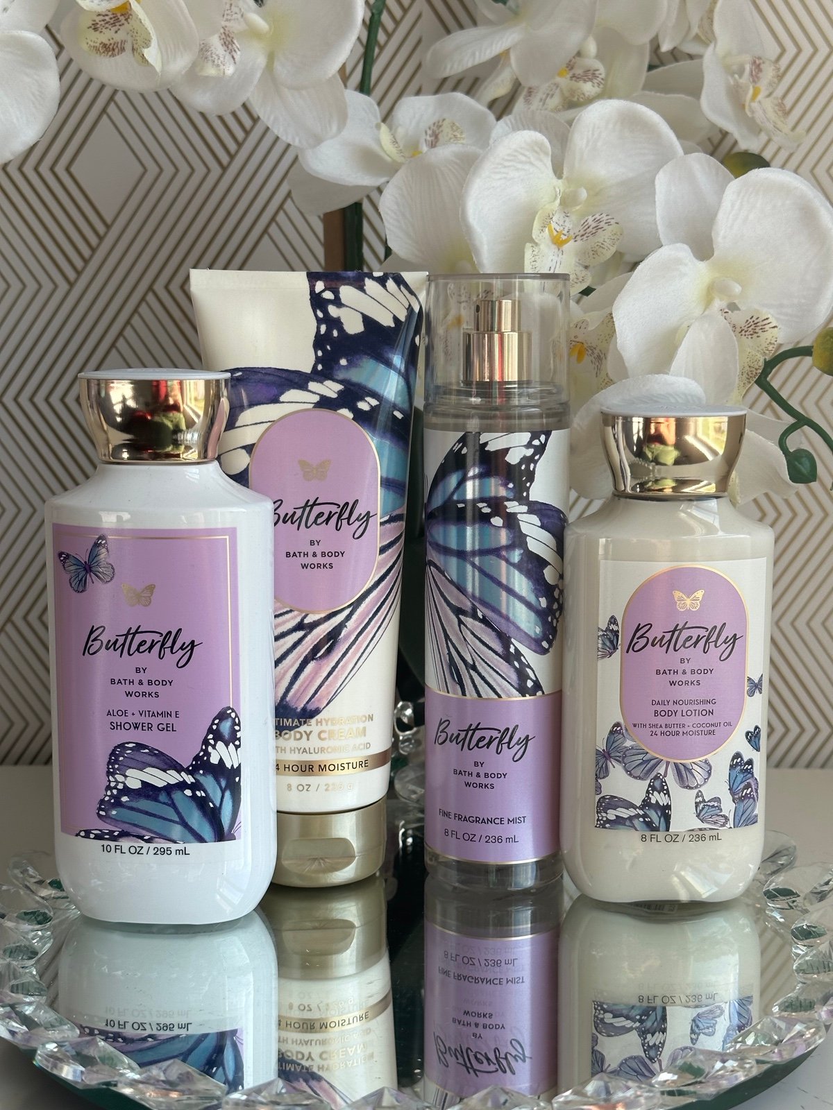 BUTTERFLY BATH & BODY WORKS SET