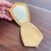 Vintage American Beauty Goldtone Art Nouveau Powder Compact with Mirror
