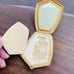 Vintage American Beauty Goldtone Art Nouveau Powder Compact with Mirror