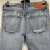 Moussy Blue Light Wash Distressed Tapered Straight Leg Jeans Size 26