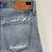 Moussy Blue Light Wash Distressed Tapered Straight Leg Jeans Size 26