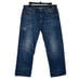 R13 Boy Straight Jeans SIZE 30 x 26 Lily Blue Cropped Distressed Honeycomb ITALY