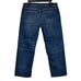 R13 Boy Straight Jeans SIZE 30 x 26 Lily Blue Cropped Distressed Honeycomb ITALY