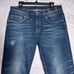 R13 Boy Straight Jeans SIZE 30 x 26 Lily Blue Cropped Distressed Honeycomb ITALY